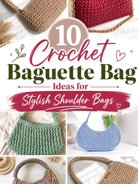 Crochet Baguette Bag Ideas for Stylish Shoulder Bags