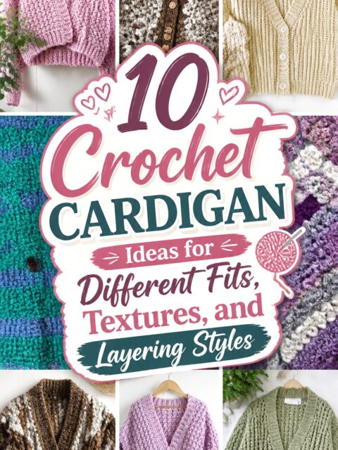 Crochet Cardigan Ideas for Different Fits, Textures, and Layering Styles