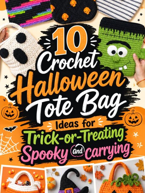 10 Crochet Halloween Tote Bag Ideas for Trick or Treating and Spooky Carrying