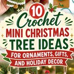 Crochet Mini Christmas Tree Ideas for Ornaments, Gifts, and Holiday Decor