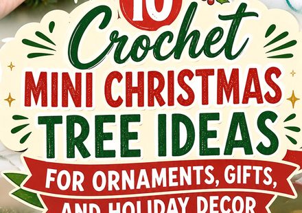 Crochet Mini Christmas Tree Ideas for Ornaments, Gifts, and Holiday Decor