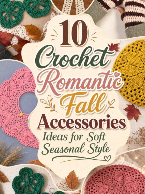 Crochet Romantic Fall Accessories Ideas for Soft Seasonal Style