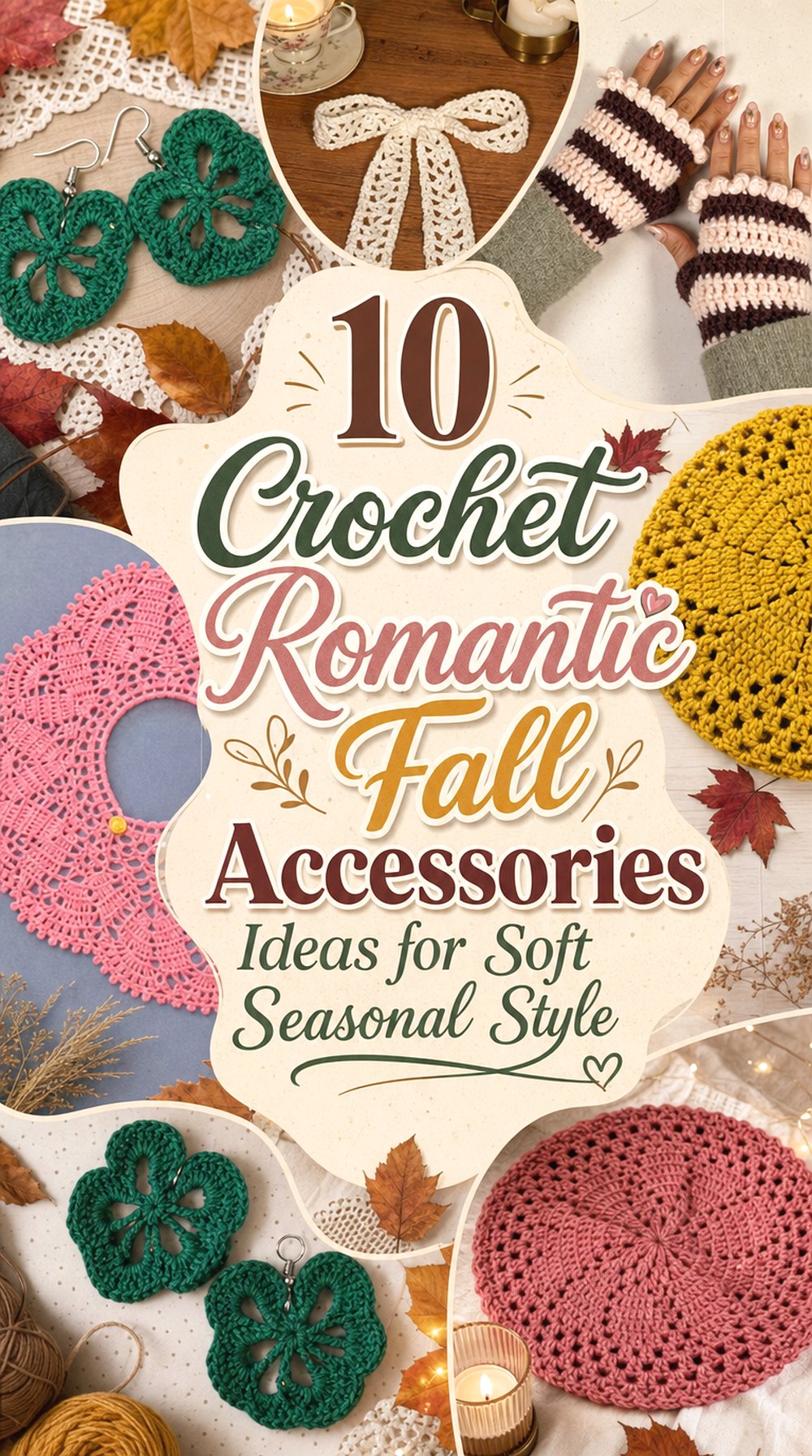 Crochet Romantic Fall Accessories Ideas for Soft Seasonal Style