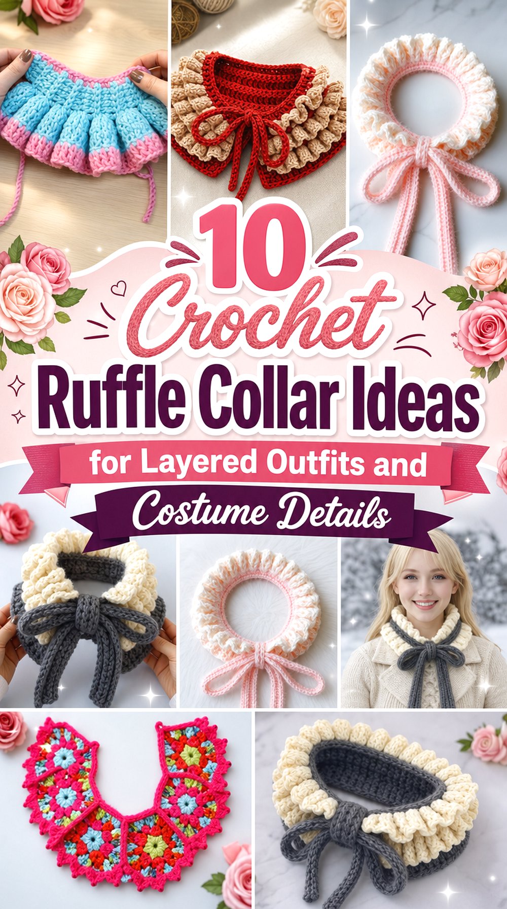 Crochet Ruffle Collar Ideas for Layered Outfits and Costume Details