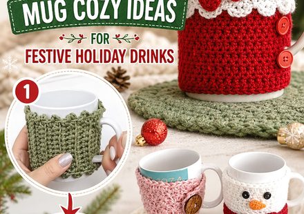 Crochet Christmas Mug Cozy Ideas for Festive Holiday Drinks