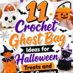 Crochet Ghost Bag Ideas for Halloween Treats and Small Carrying