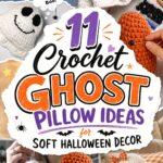Crochet Ghost Pillow Ideas for Soft Halloween Decor