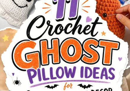 Crochet Ghost Pillow Ideas for Soft Halloween Decor