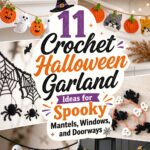 Crochet Halloween Garland Ideas for Spooky Mantels Windows and Doorways