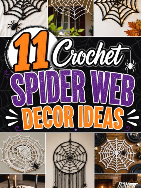 Crochet Spider Web Decor Ideas