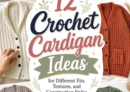 Crochet Cardigan Ideas for Different Fits, Textures, and Construction Styles
