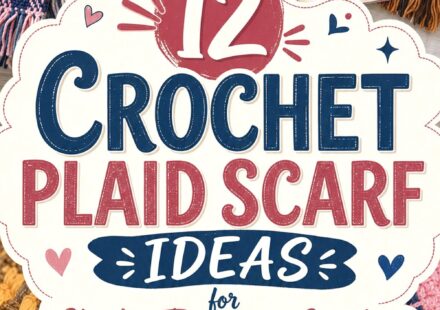 Crochet Plaid Scarf Ideas for Checks Tartan and Gingham