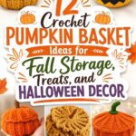 Crochet Pumpkin Basket Ideas for Fall Storage Treats and Halloween Decor