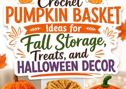 Crochet Pumpkin Basket Ideas for Fall Storage Treats and Halloween Decor