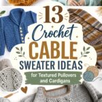 Crochet Cable Sweater Ideas for Textured Pullovers and Cardigans