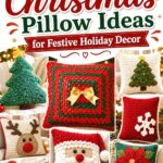 Crochet Christmas Pillow Ideas for Festive Holiday Decor