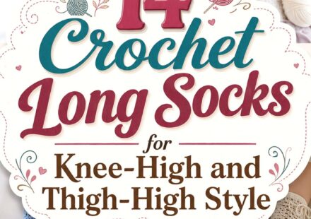 Crochet Long Socks for Knee High and Thigh High Style