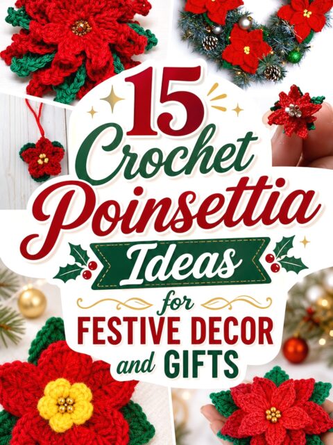 Crochet Poinsettia Ideas for Festive Decor and Gifts
