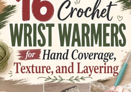 Crochet Wrist Warmers for Hand Coverage Texture and Layering