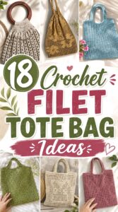 Crochet Filet Tote Bag Ideas