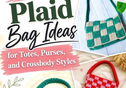 Crochet Plaid Bag Ideas for Totes, Purses, and Crossbody Styles