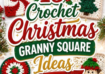 Crochet Christmas Granny Square Ideas for Festive Holiday Projects