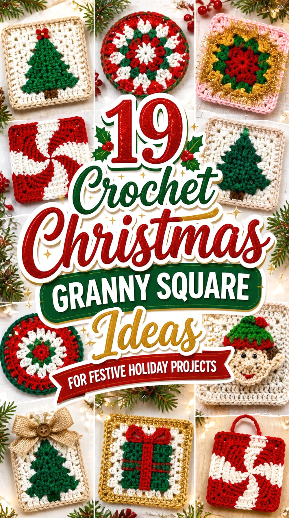 Crochet Christmas Granny Square Ideas for Festive Holiday Projects