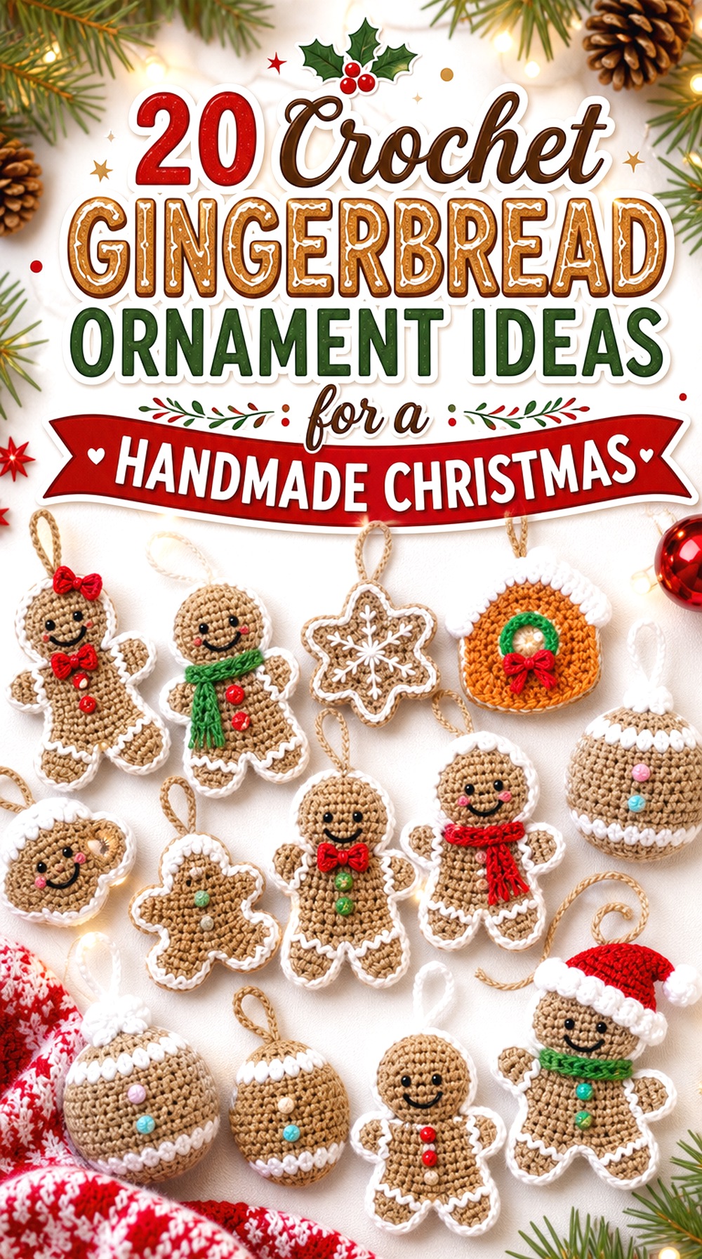 Crochet Gingerbread Ornament Ideas for a Handmade Christmas