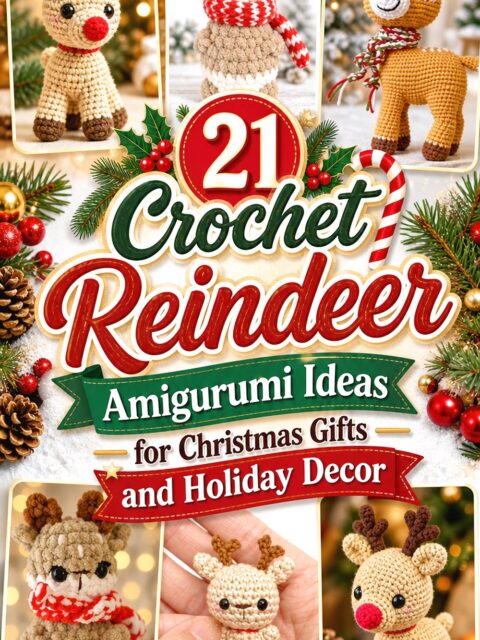 Crochet Reindeer Amigurumi Ideas for Christmas Gifts and Holiday Decor