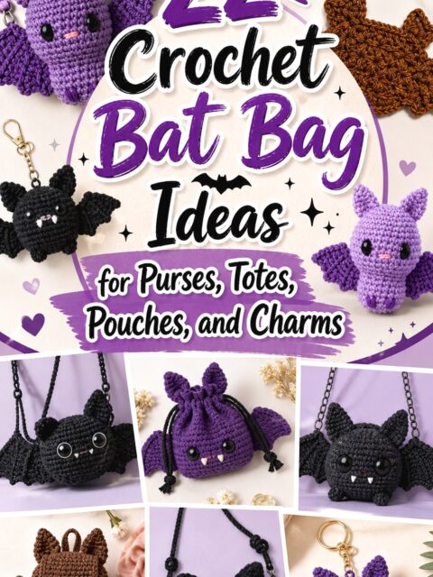 Crochet Bat Bag Ideas for Purses, Totes, Pouches, and Charms