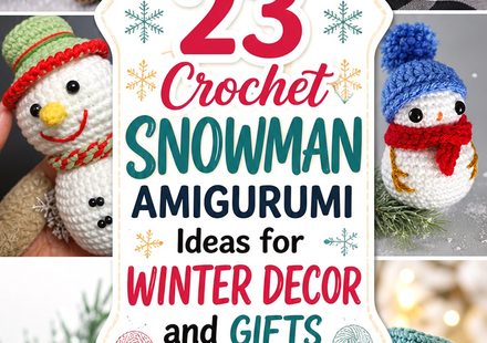 Crochet Snowman Amigurumi Ideas for Winter Decor and Gifts