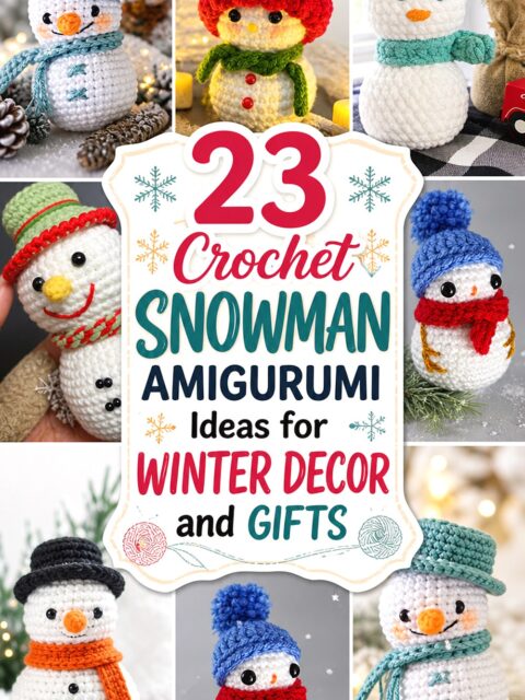 Crochet Snowman Amigurumi Ideas for Winter Decor and Gifts
