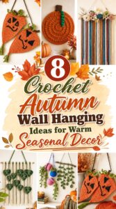 Crochet Autumn Wall Hanging Ideas for Warm Seasonal Decor