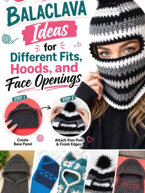 Crochet Balaclava Ideas for Different Fits, Hoods, and Face Openings