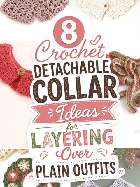 Crochet Detachable Collar Ideas for Layering Over Plain Outfits