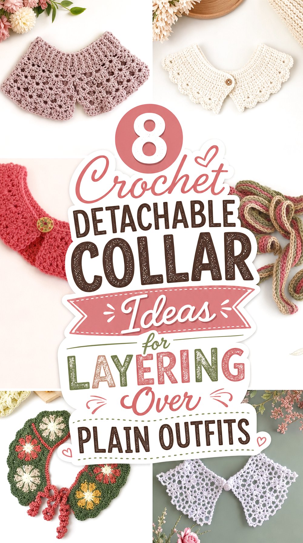 Crochet Detachable Collar Ideas for Layering Over Plain Outfits