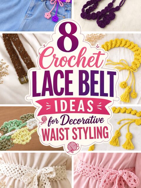 Crochet Lace Belt Ideas for Decorative Waist Styling
