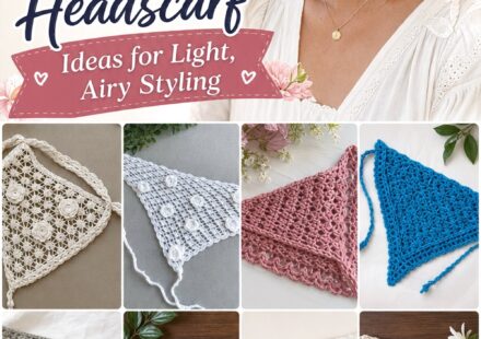 Crochet Lace Headscarf Ideas for Light Airy Styling