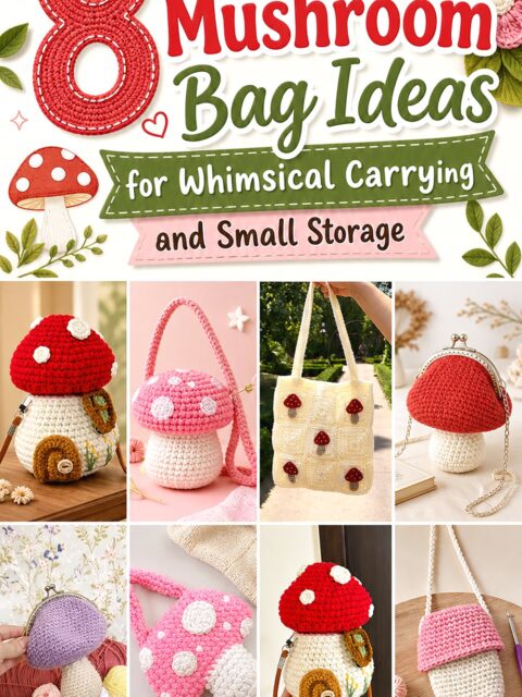 Crochet Mushroom Bag Ideas for Whimsical Carrying and Small Storage