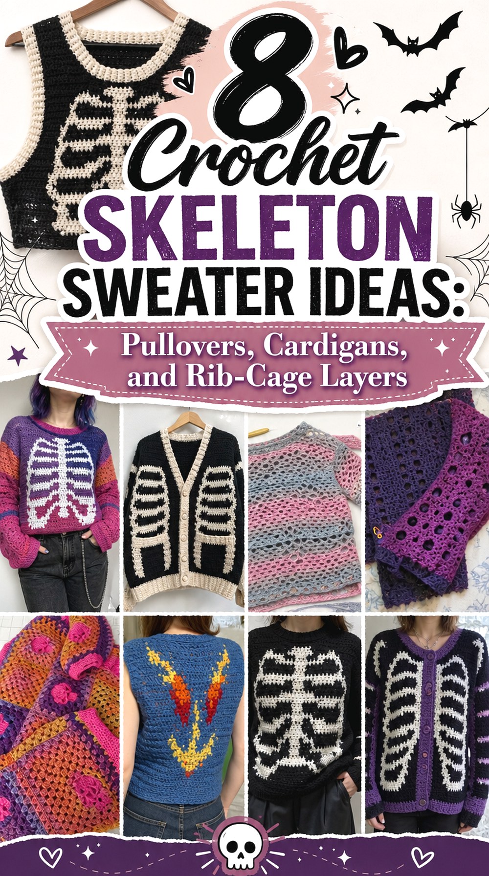Crochet Skeleton Sweater Ideas