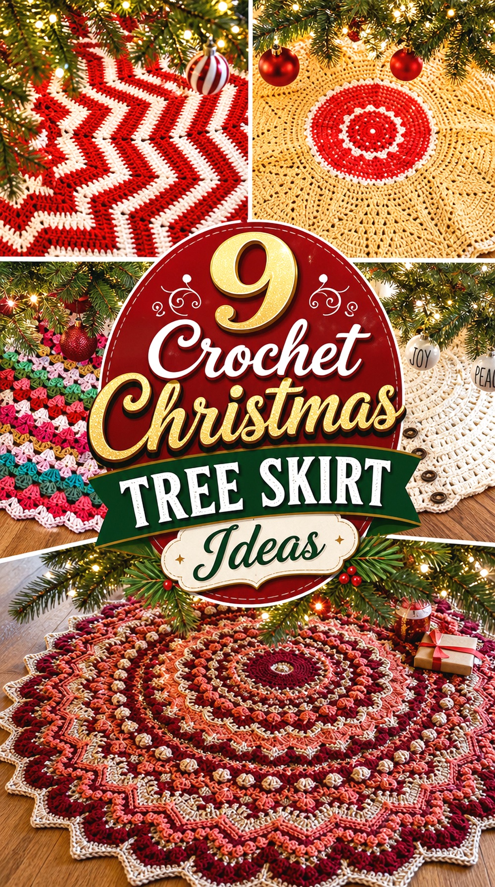 Crochet Christmas Tree Skirt Ideas