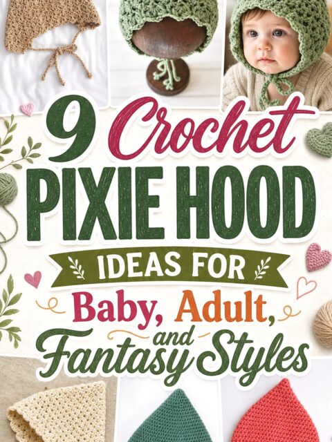 Crochet Pixie Hood Ideas for Baby Adult and Fantasy Styles