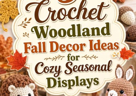 Crochet Woodland Fall Decor Ideas for Cozy Seasonal Displays