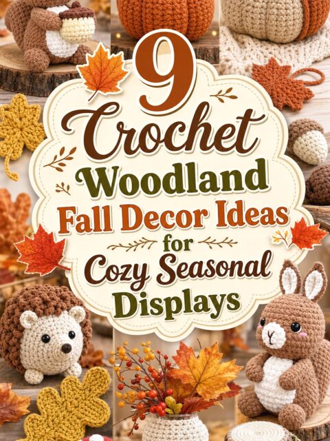 Crochet Woodland Fall Decor Ideas for Cozy Seasonal Displays