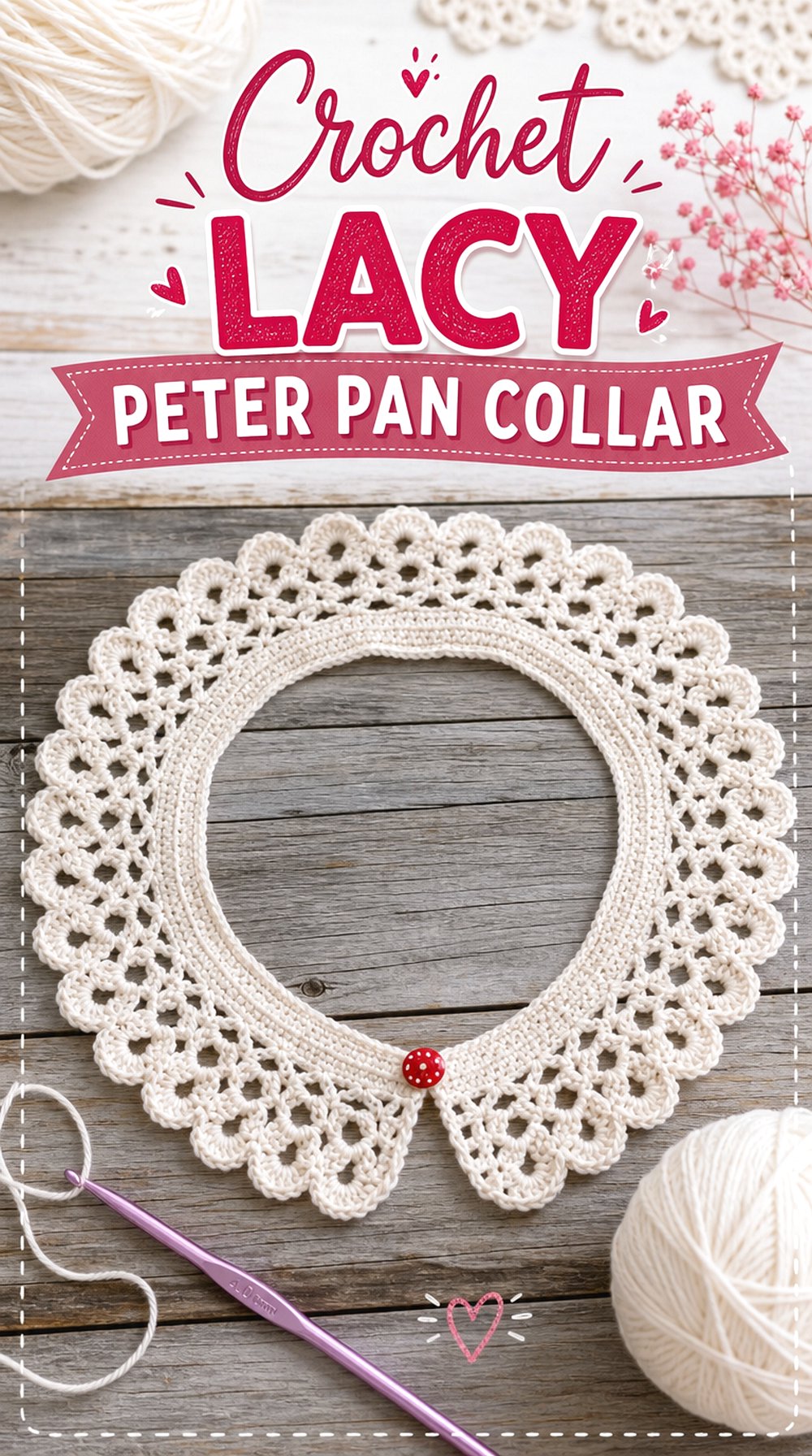 Crochet Lacy Peter Pan Collar