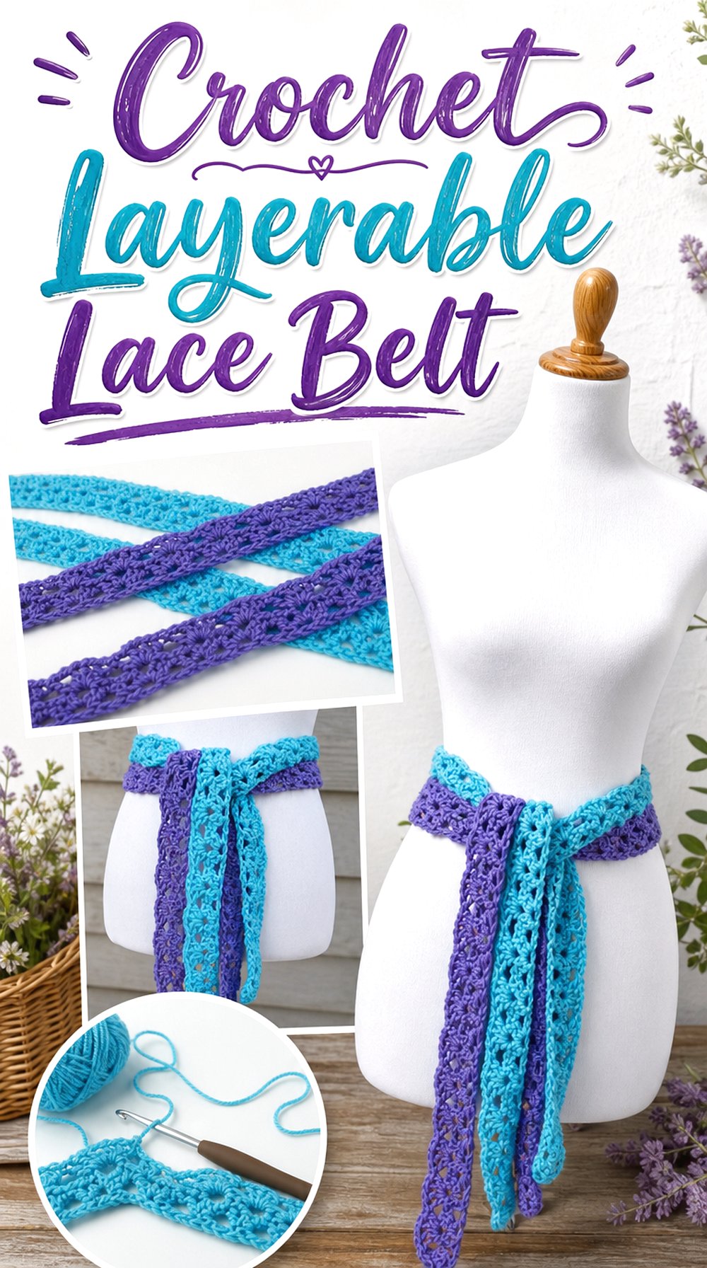 Crochet Layerable Lace Belt