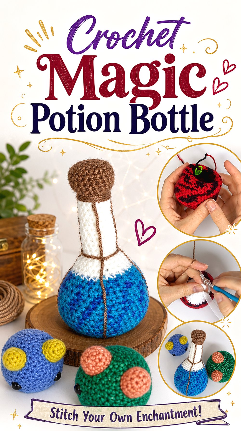 Crochet Magic Potion Bottle
