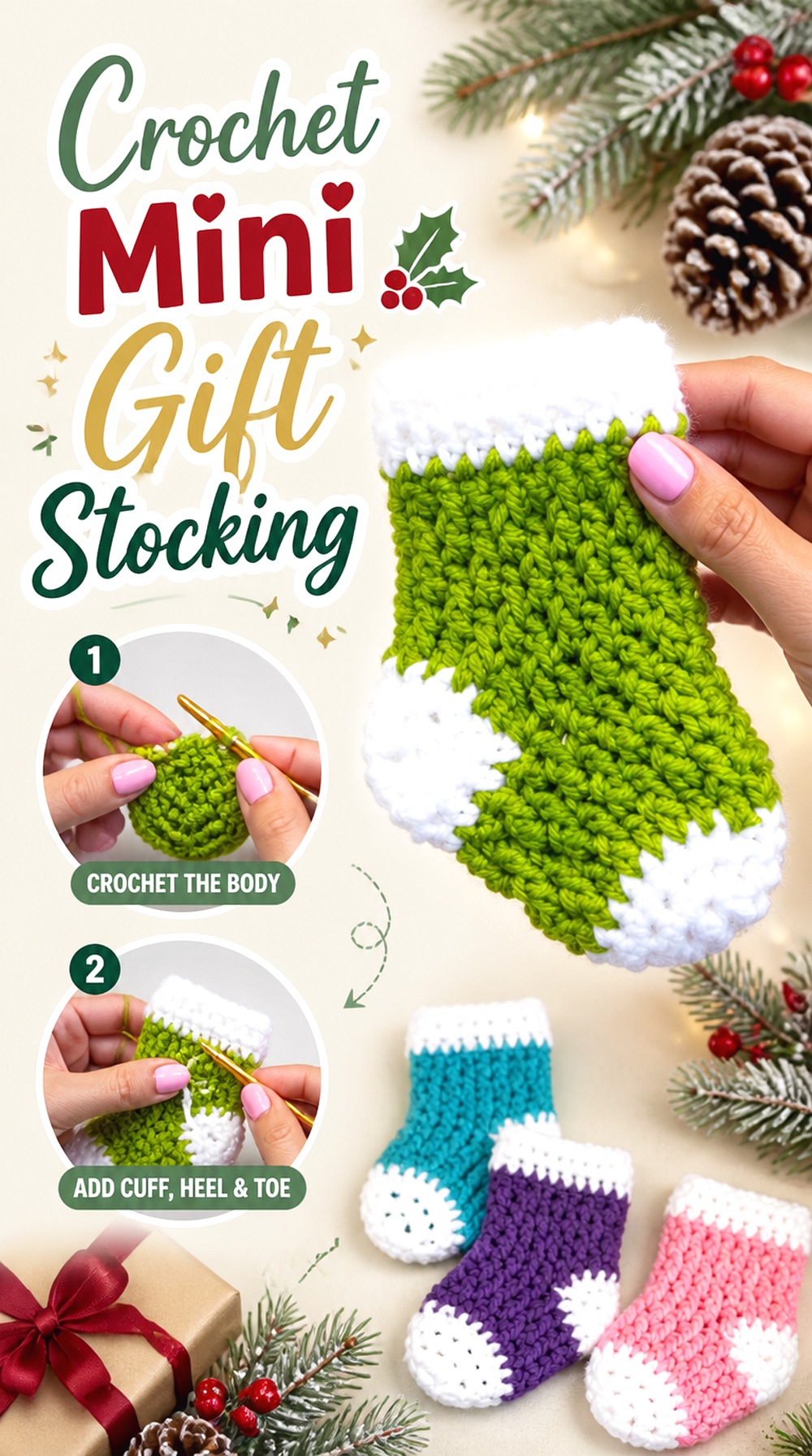 Crochet Mini Gift Stocking