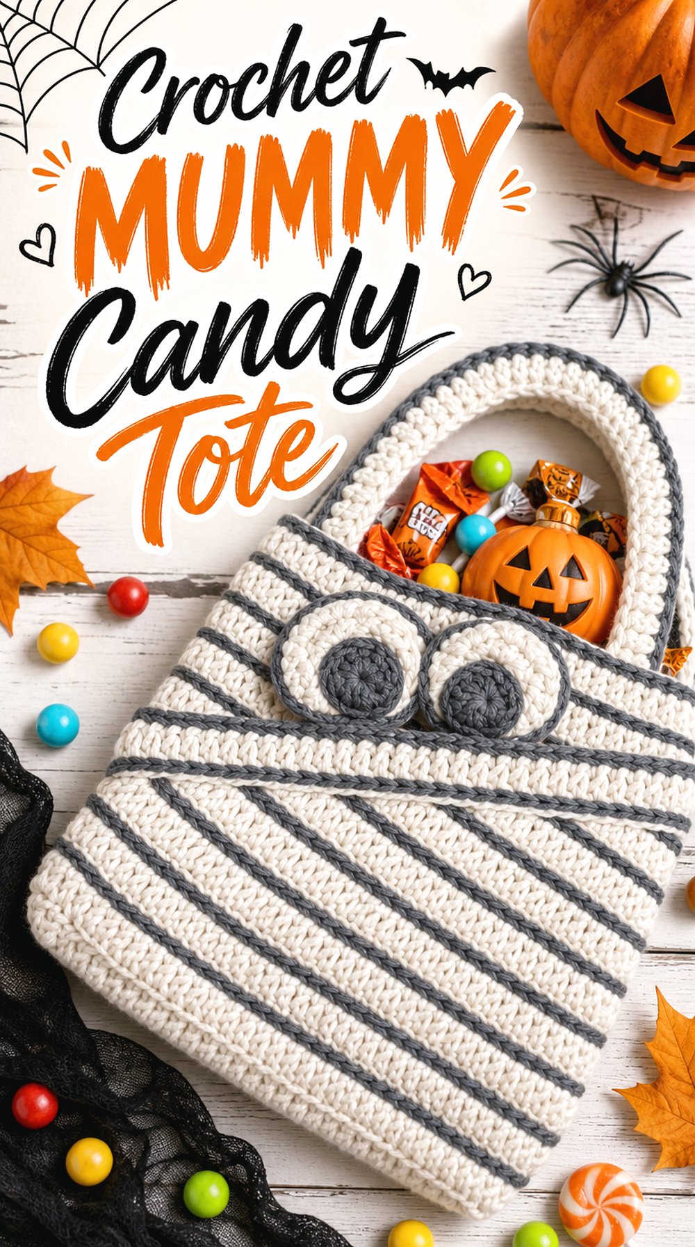 Crochet Mummy Candy Tote