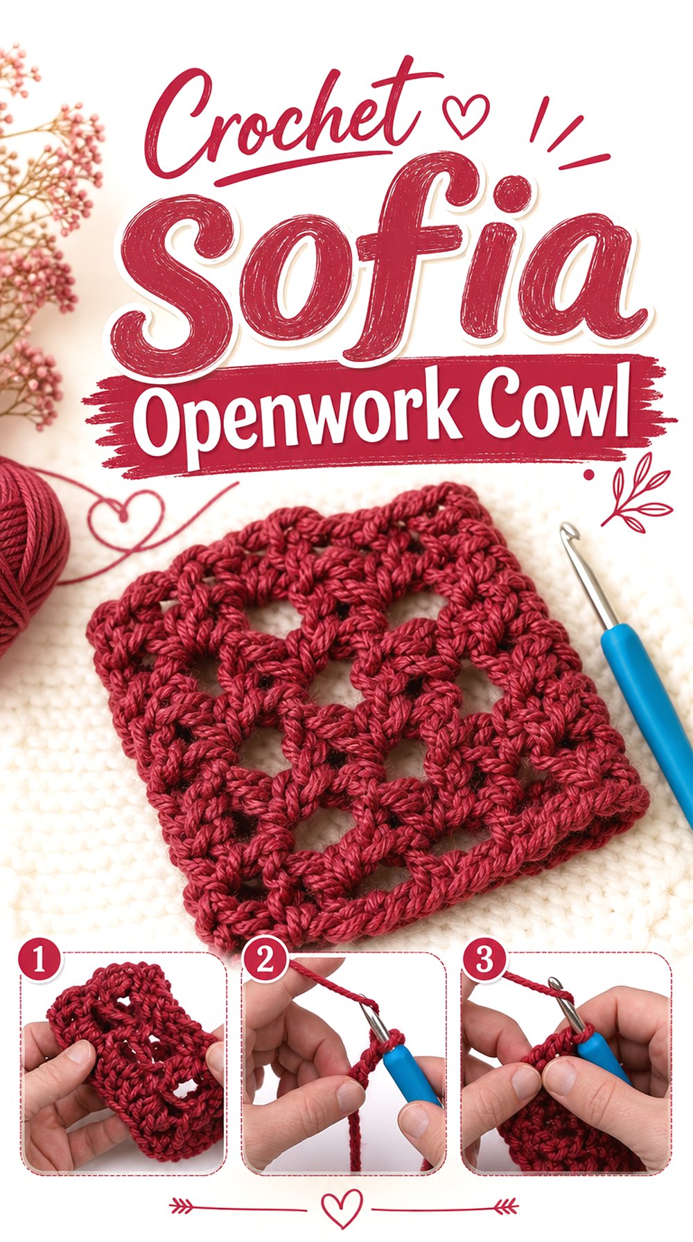 Crochet Sofia Openwork Cowl